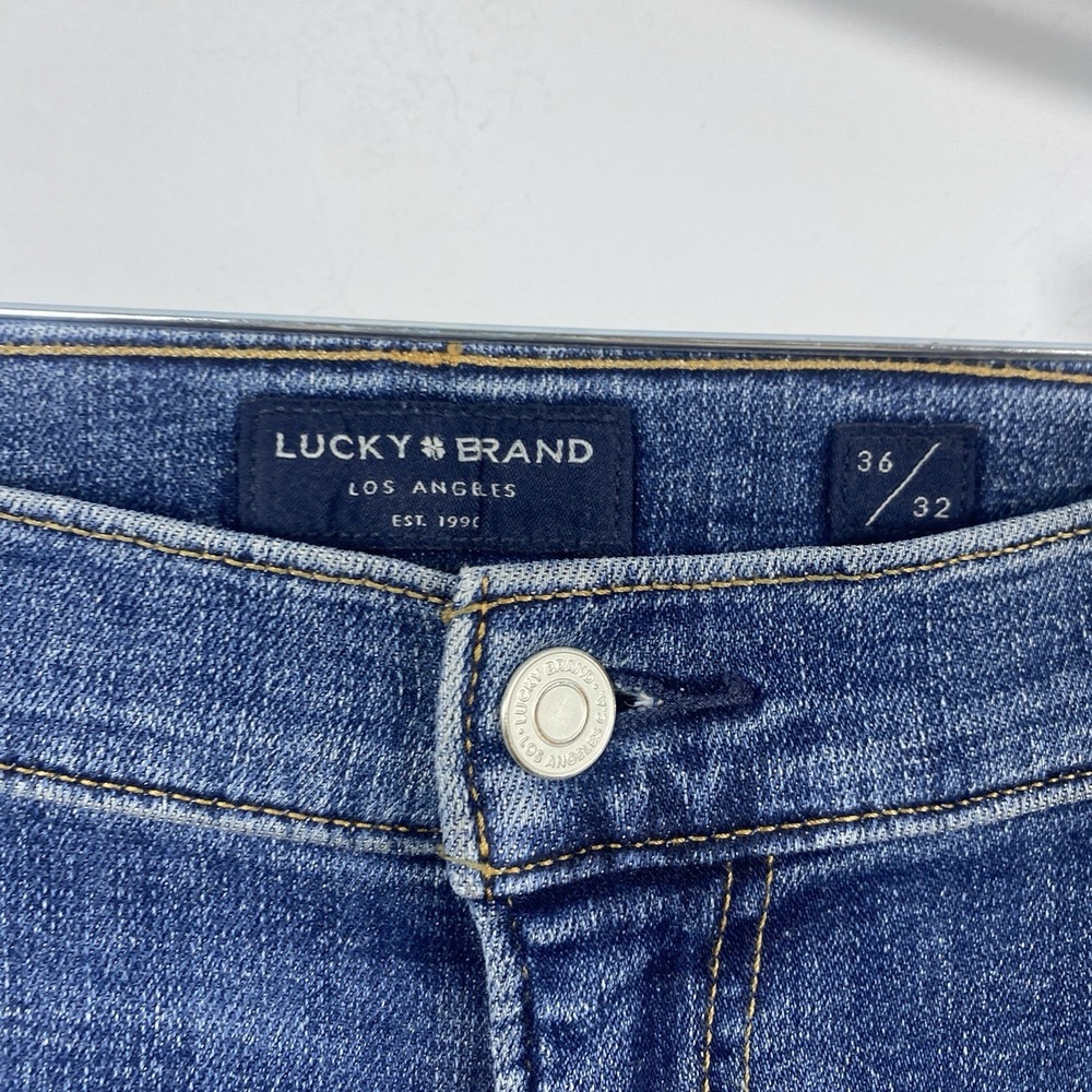 LUCKY BRAND Men's 363 Vintage Straight Leg Denim Blue Jeans Size 36 x 32 Casual - Picture 4 of 7
